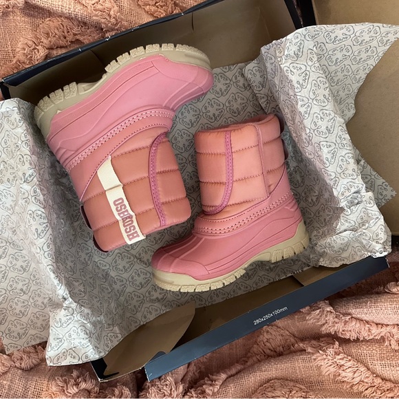 KIDS' OSHKOSH B'GOSH TODDLER SPLASH WINTER BOOTS Pink Snow Boots Toddler size 6 - Picture 7 of 7